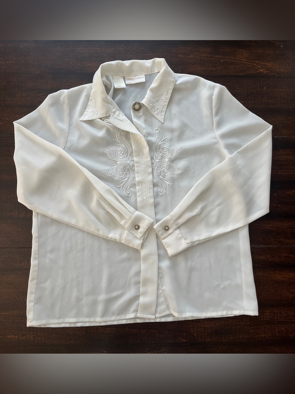Vintage Christie and Jill Button Up Blouse